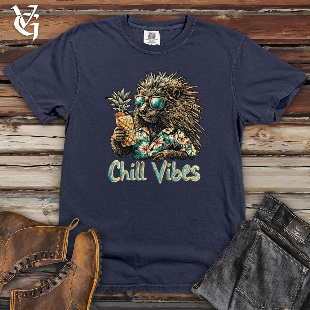 Chill Vibes Hedgehog Heavy Cotton Comfort Colors Tee