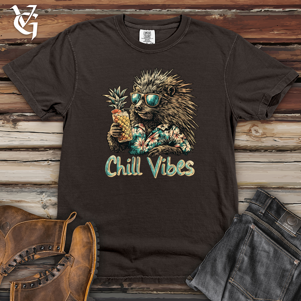 Chill Vibes Hedgehog Heavy Cotton Comfort Colors Tee