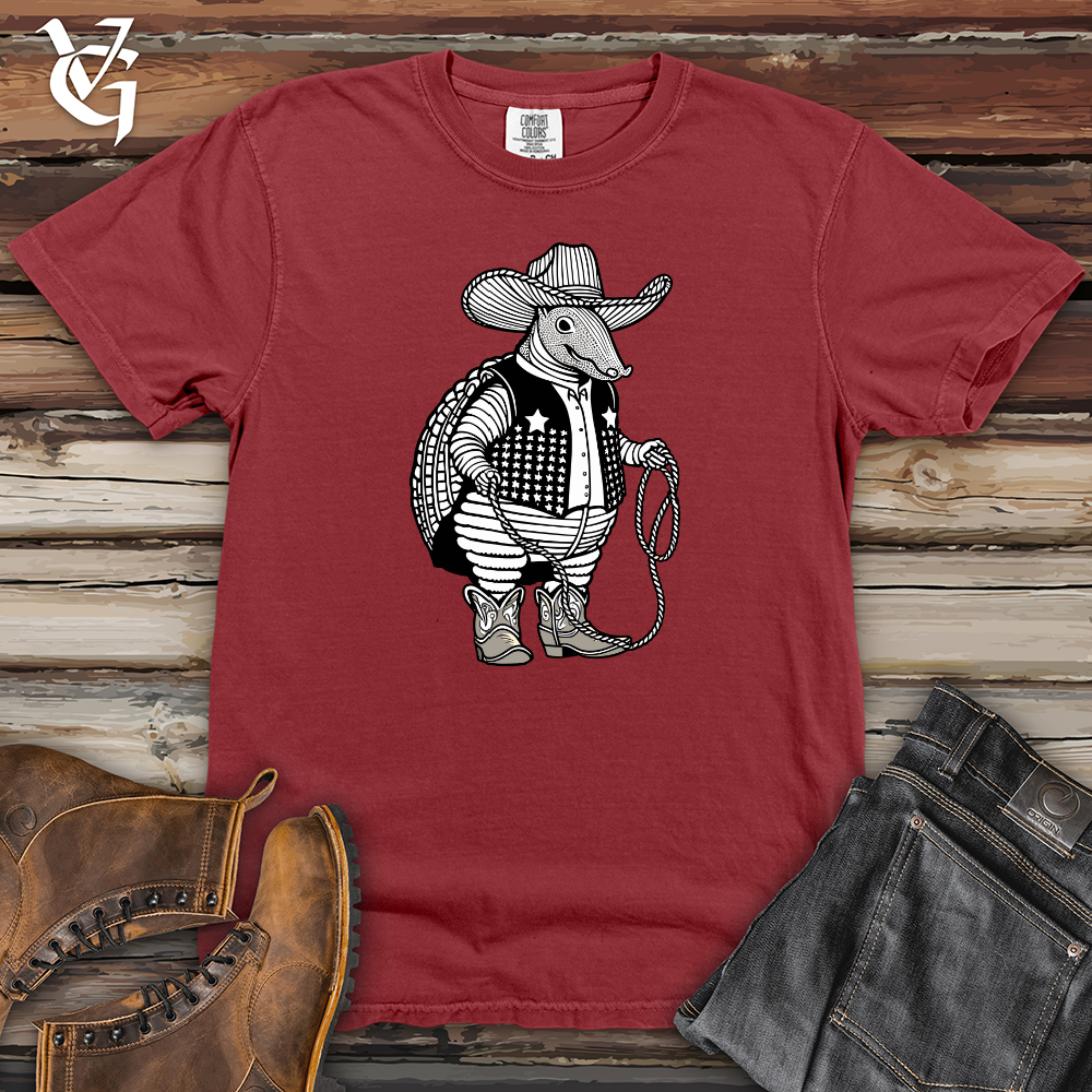 Cowboy Armadillo Heavy Cotton Comfort Colors Tee