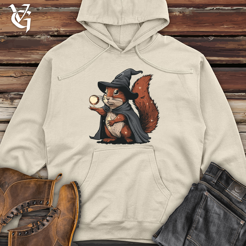 Enchanted Squirrel Sorcerer Midweight Hooded Sweatshirt