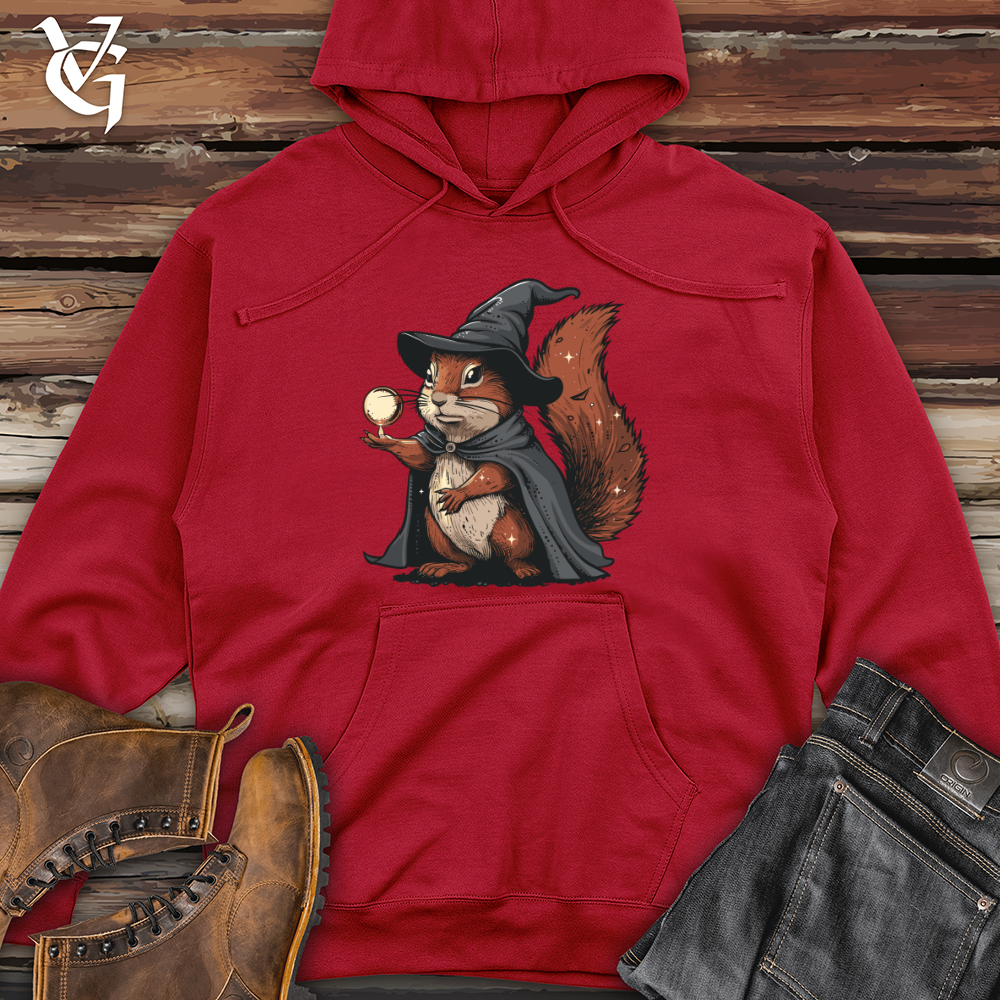 Enchanted Squirrel Sorcerer Midweight Hooded Sweatshirt