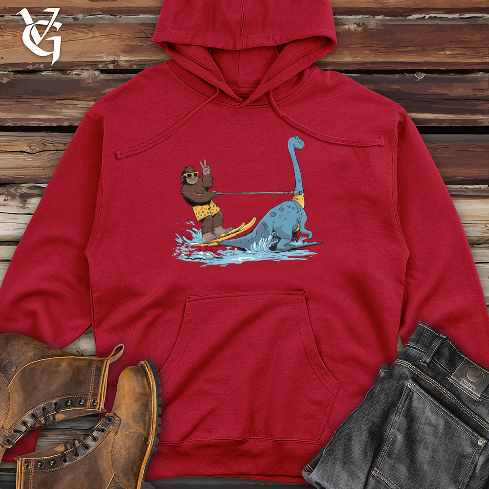 Bigfoot Riding Monster Midweight Hooded Sweatshirt
