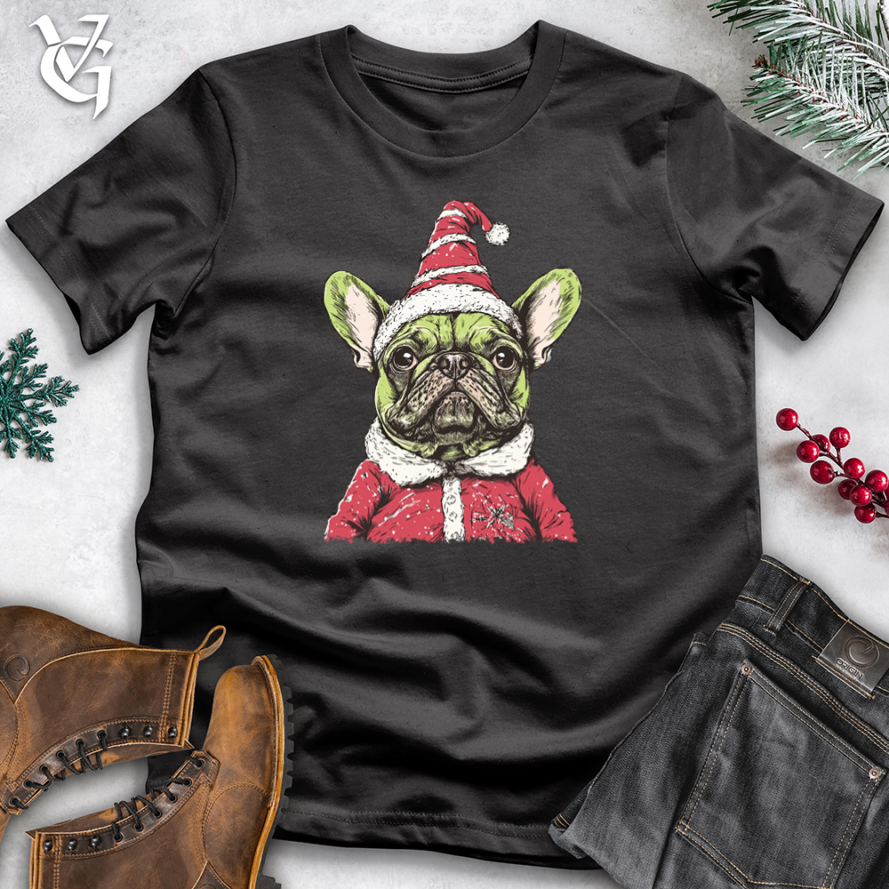 Pudgy Santa Pug Cotton Tee