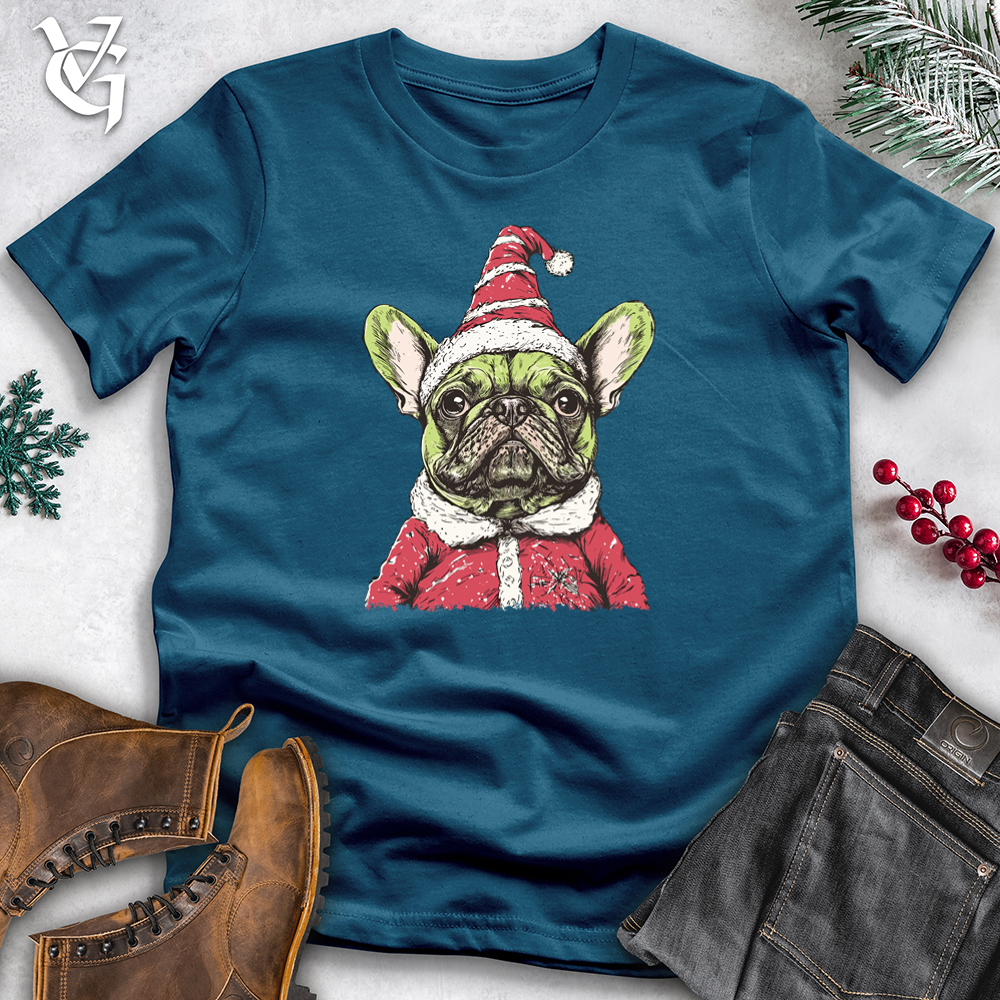 Pudgy Santa Pug Cotton Tee