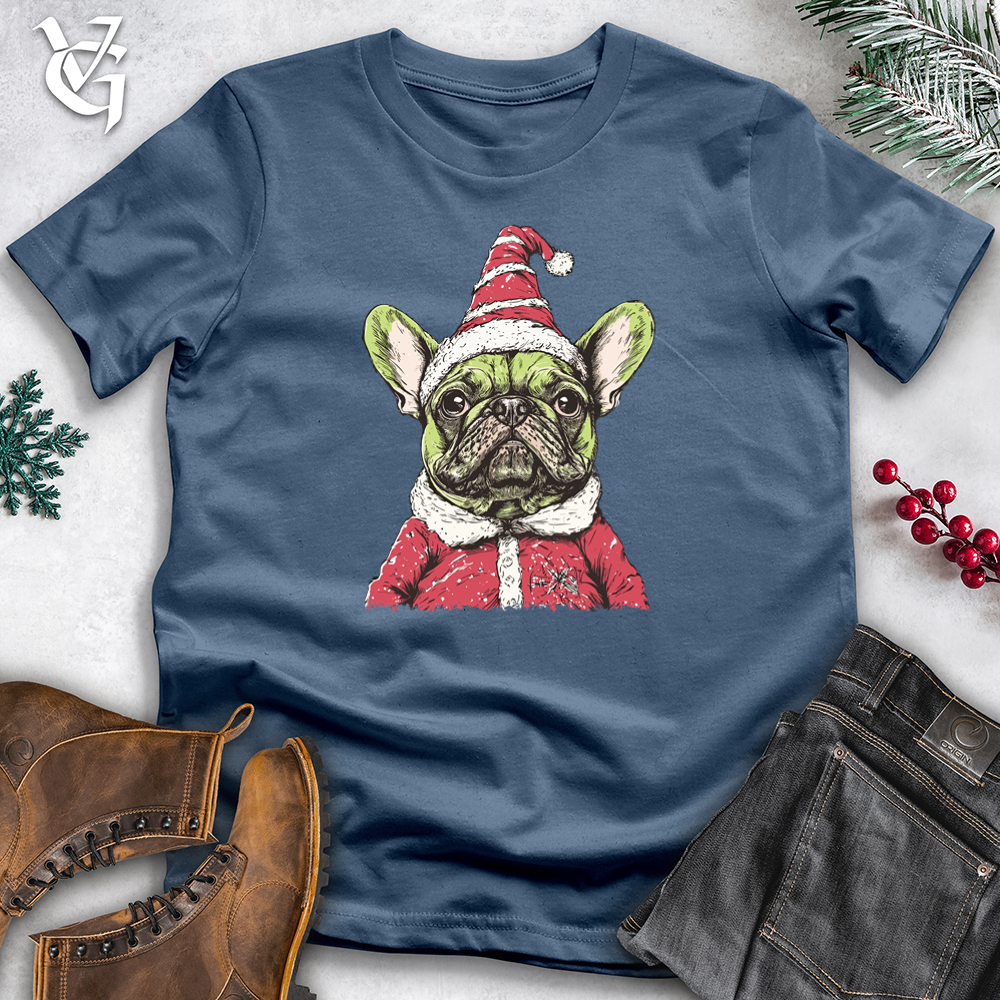 Pudgy Santa Pug Cotton Tee