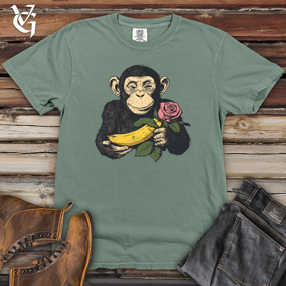 Monkey Valentine Heavy Cotton Comfort Colors Tee