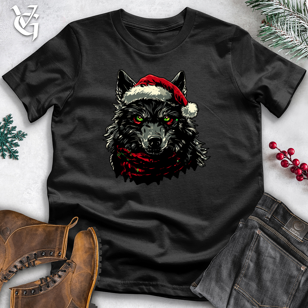 Dark Christmas Wolf Cotton Tee