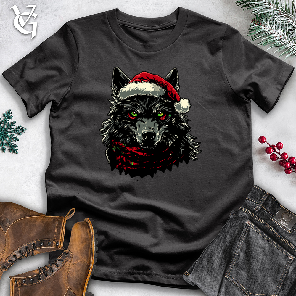 Dark Christmas Wolf Cotton Tee