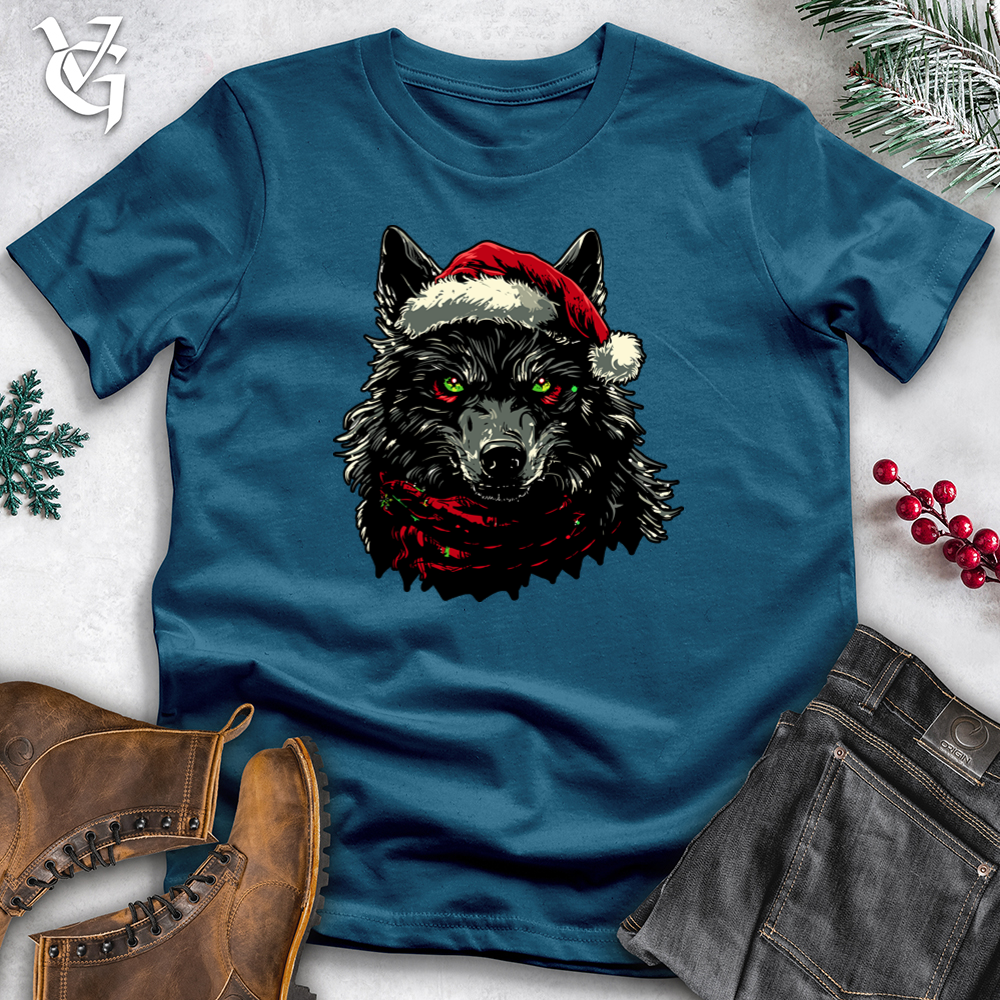 Dark Christmas Wolf Cotton Tee