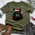 Dark Christmas Wolf Cotton Tee