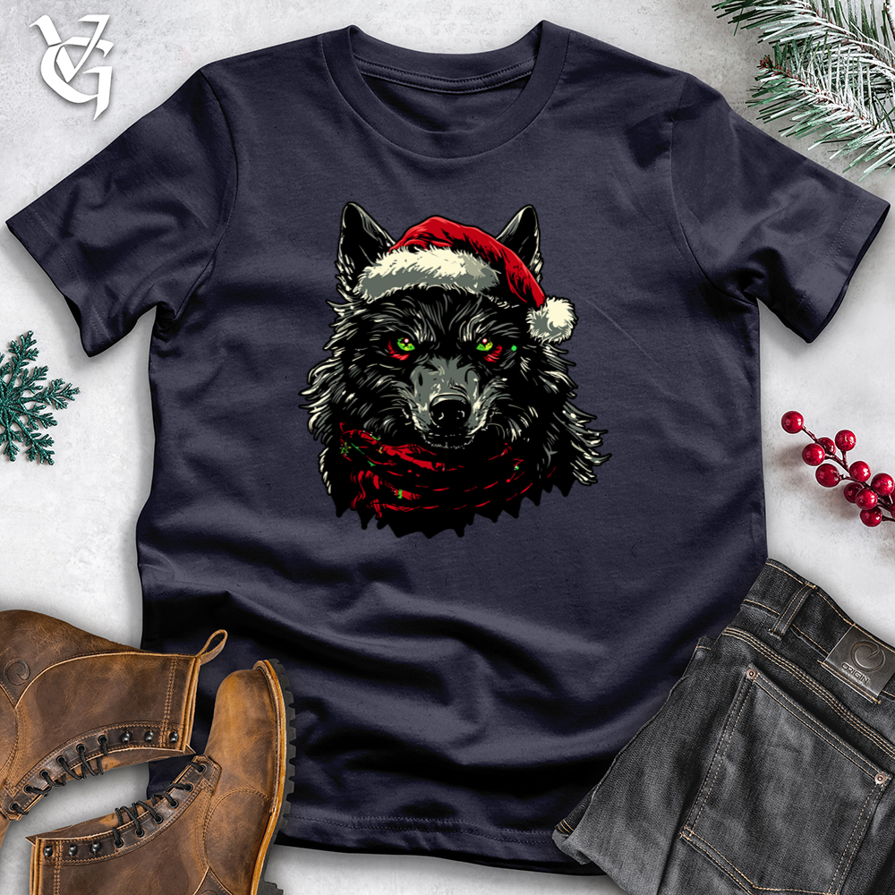 Dark Christmas Wolf Cotton Tee