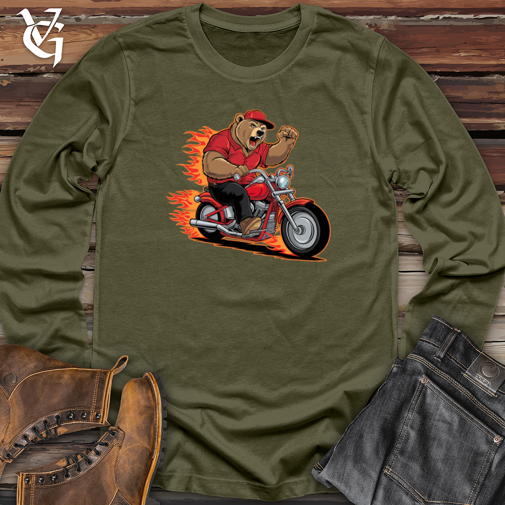 Bear Riding Bike Long Sleeve