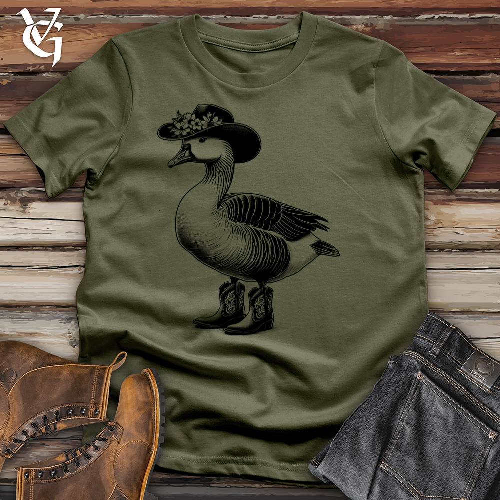 Western Cowboy Goose Cotton Tee