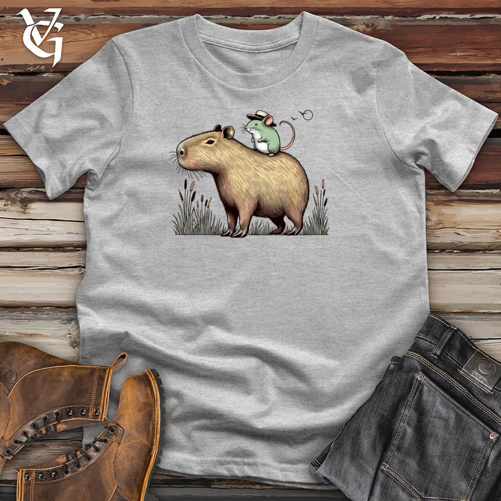 Capybara and Mouse Cotton Tee