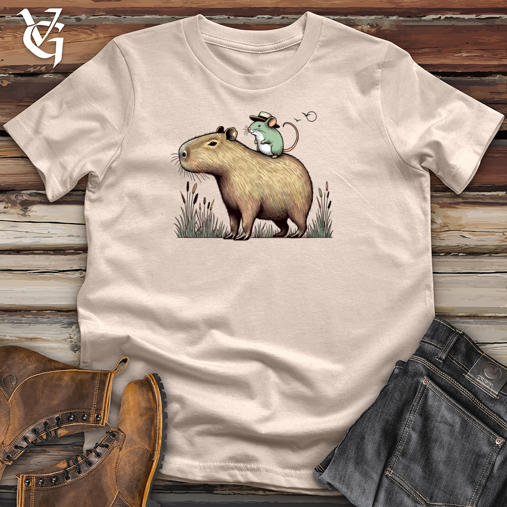 Capybara and Mouse Cotton Tee