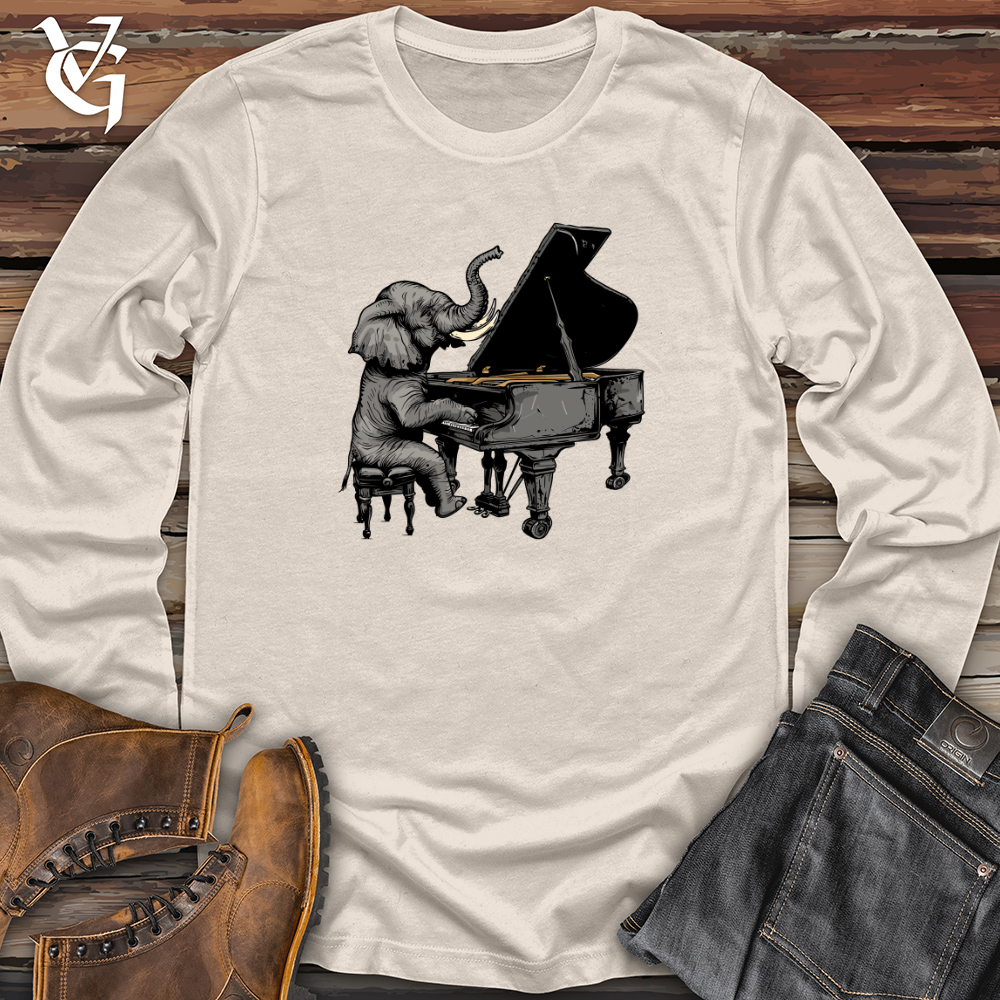 Elephant Pianist Melody Long Sleeve