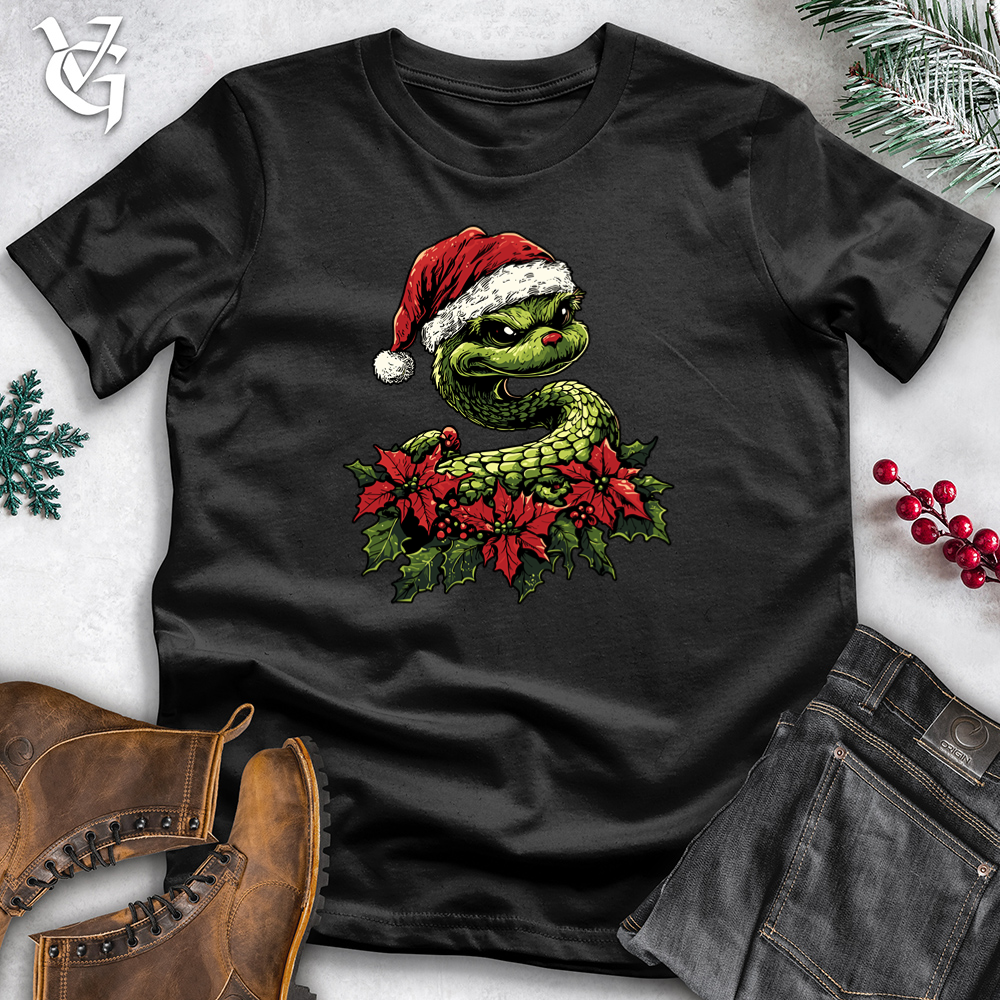 Sinister Santa Snake Cotton Tee