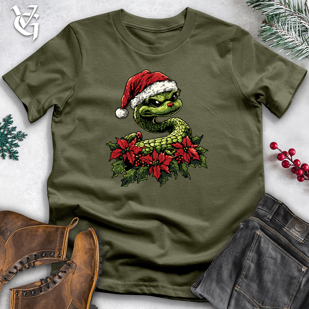 Sinister Santa Snake Cotton Tee