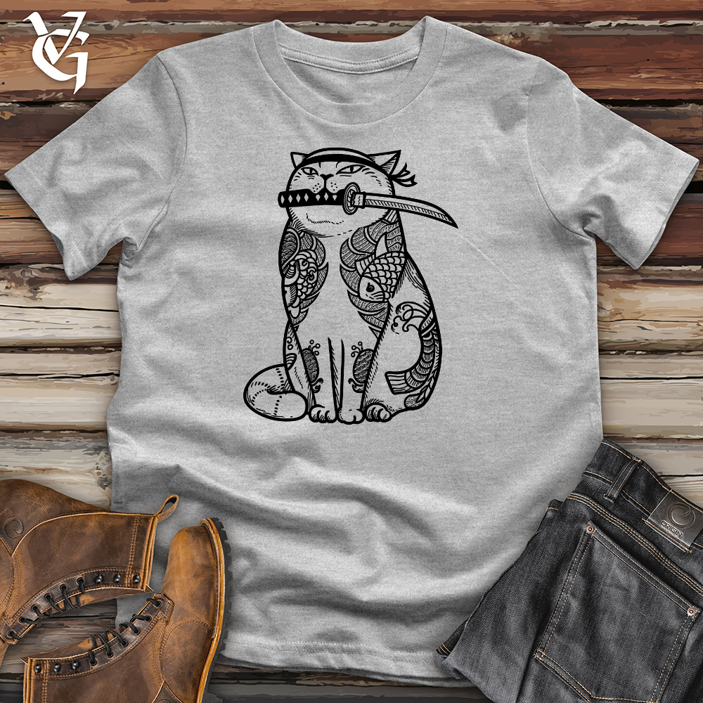 Samurai Cat Cotton Tee