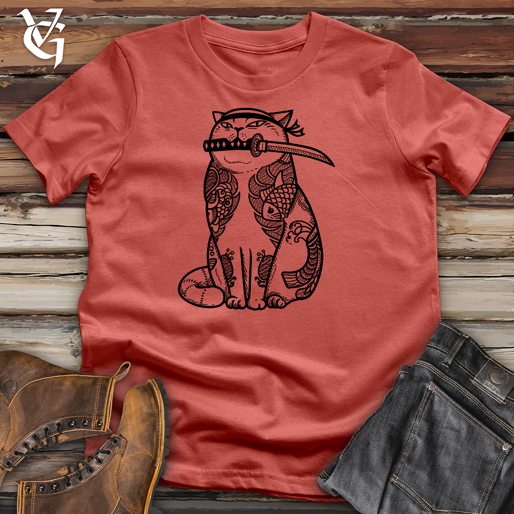 Samurai Cat Cotton Tee