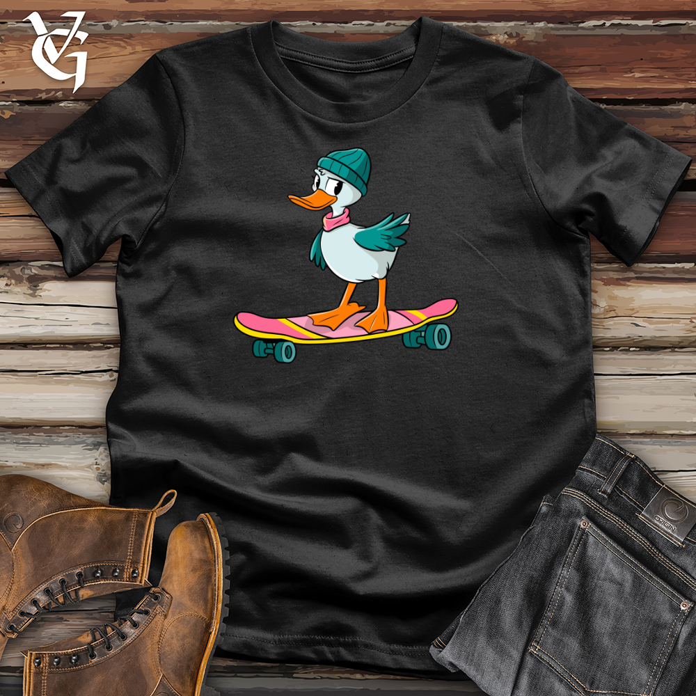 Duck With Skateboard Cotton Tee