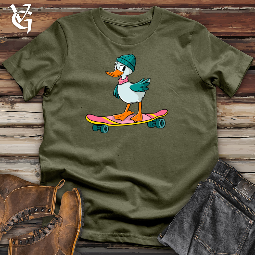 Duck With Skateboard Cotton Tee
