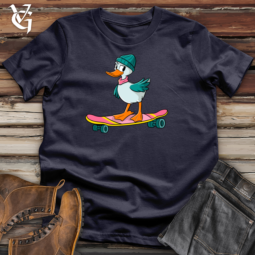 Duck With Skateboard Cotton Tee