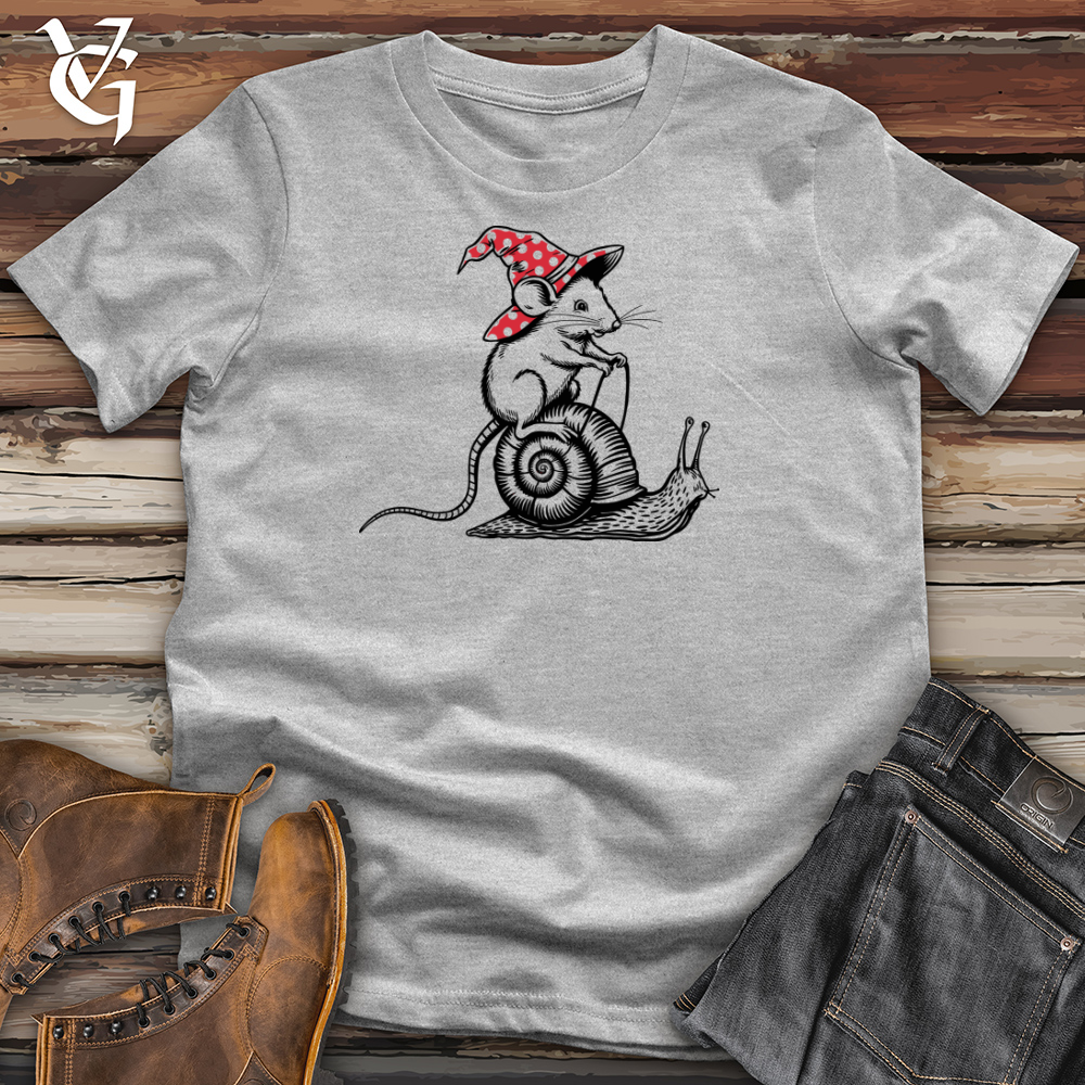 Rat Riding Snail Cotton Tee