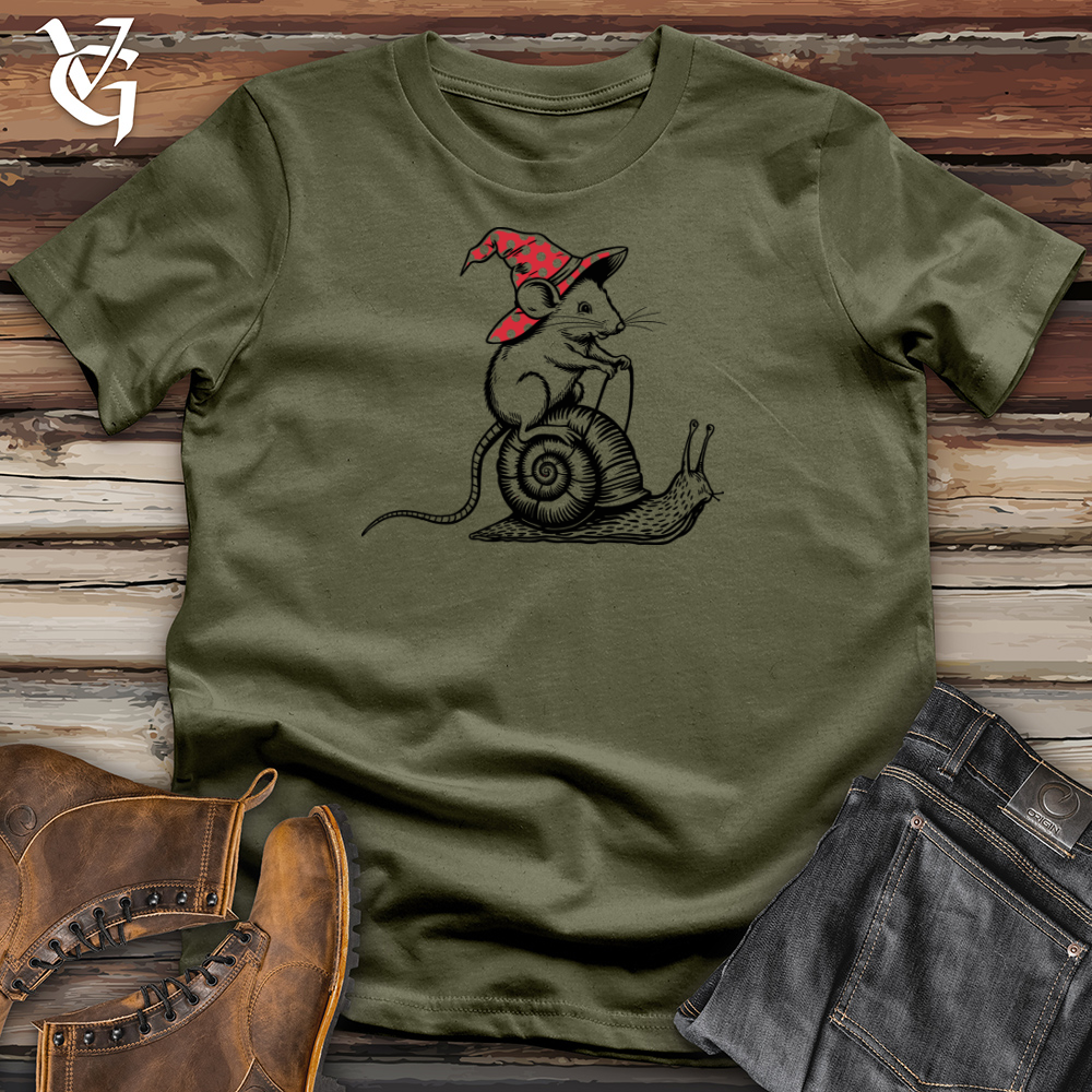 Rat Riding Snail Cotton Tee