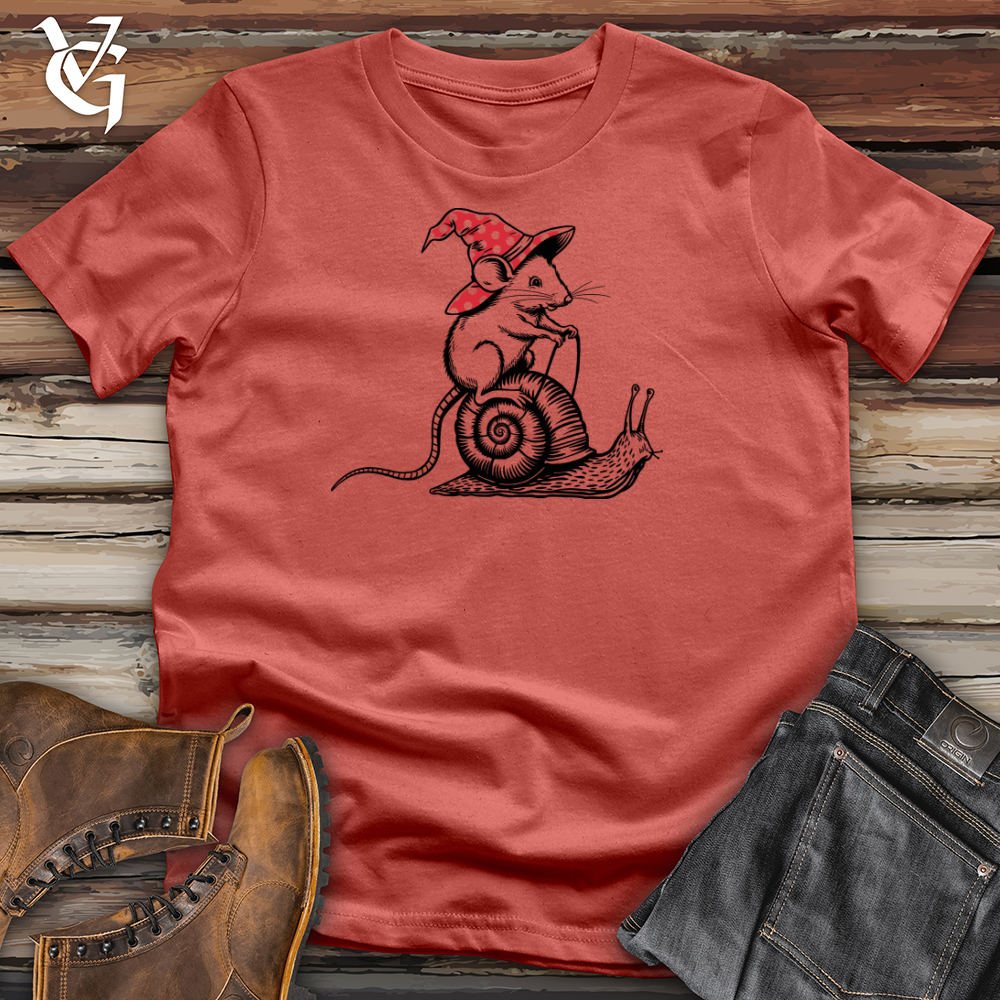 Rat Riding Snail Cotton Tee