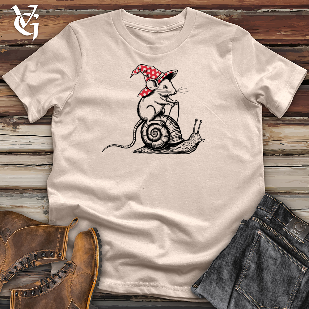 Rat Riding Snail Cotton Tee