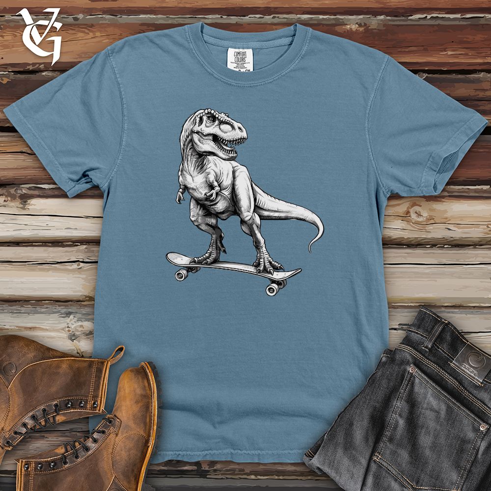 Skating Dinosaur Heavy Cotton Comfort Colors Tee