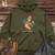 Chicken Throwing Darts Midweight Hooded Sweatshirt