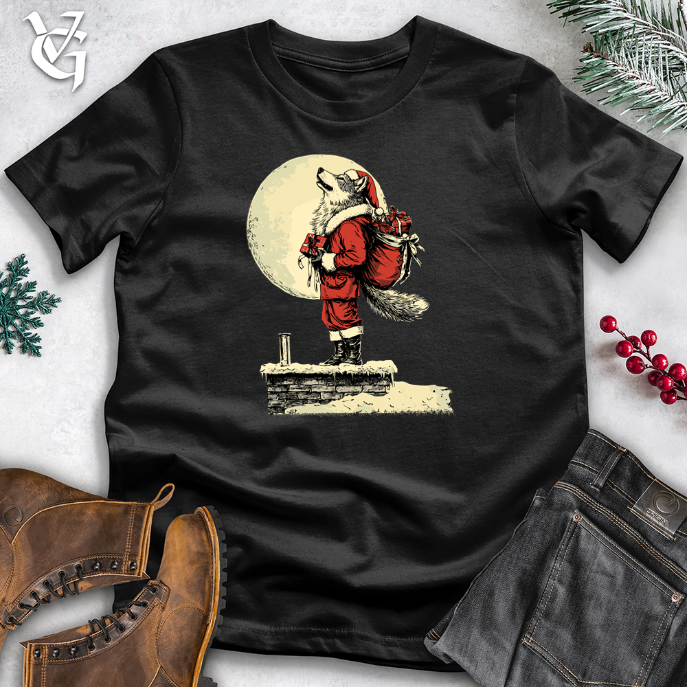 Santa Wolf Howl Softstyle Tee