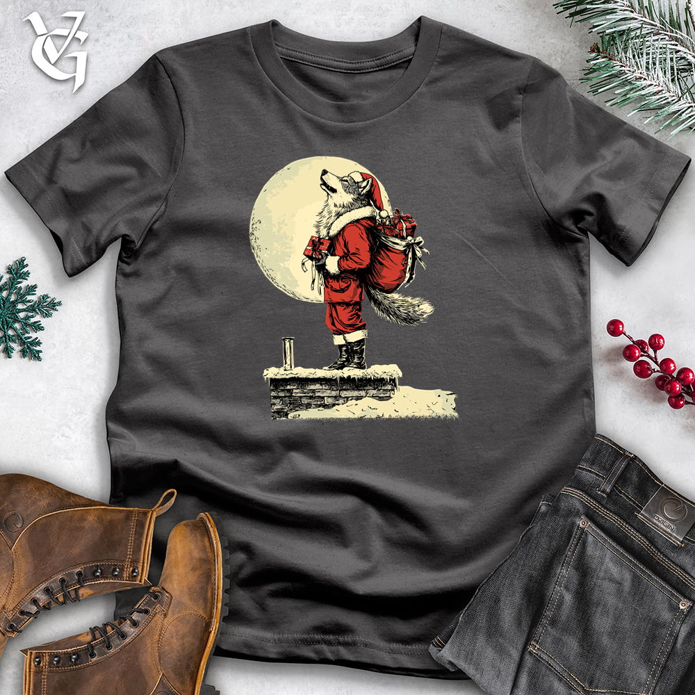 Santa Wolf Howl Softstyle Tee