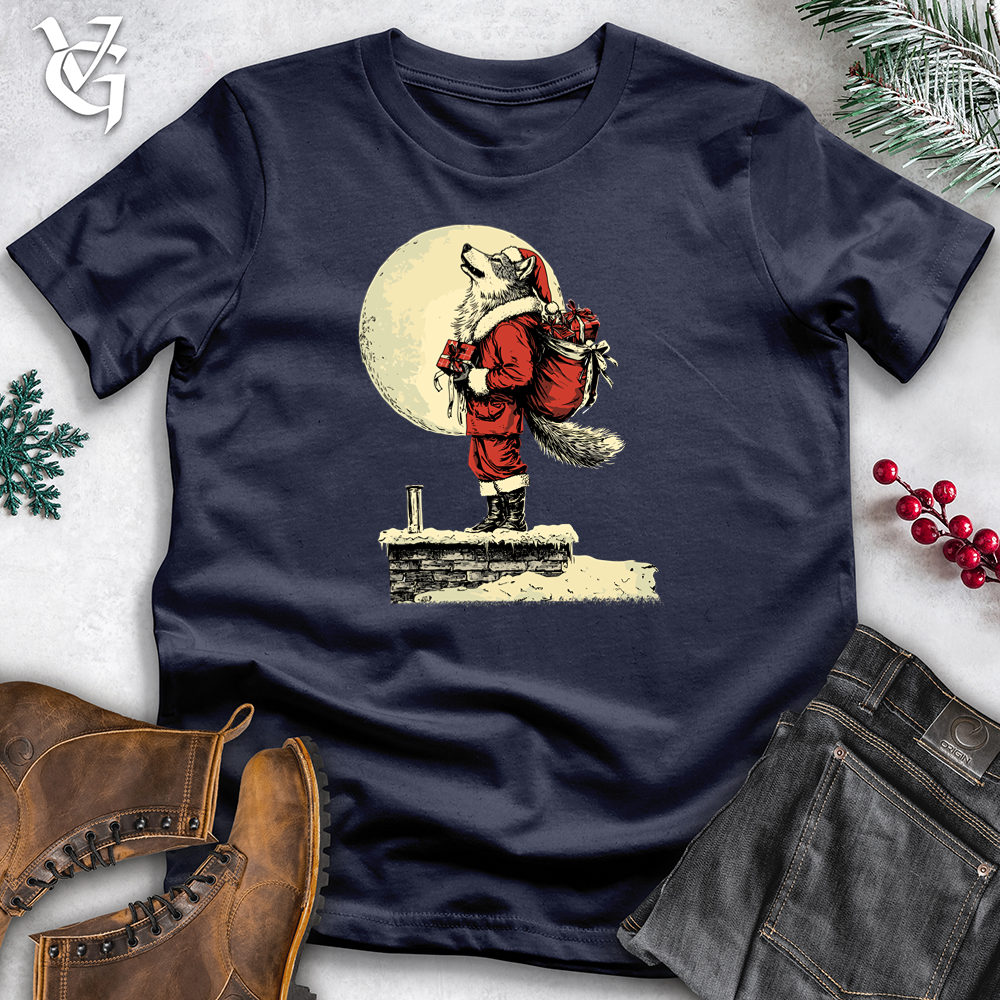 Santa Wolf Howl Softstyle Tee