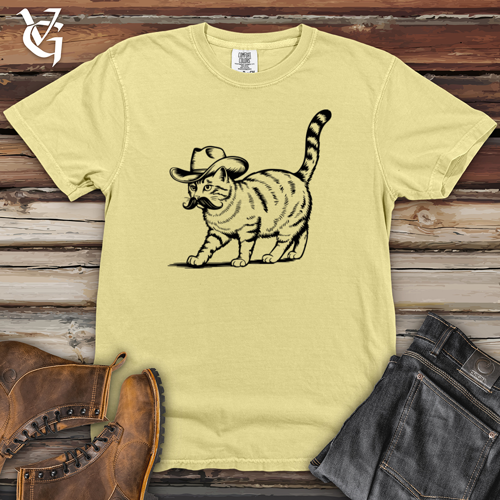 Cowboy Cat Heavy Cotton Comfort Colors Tee