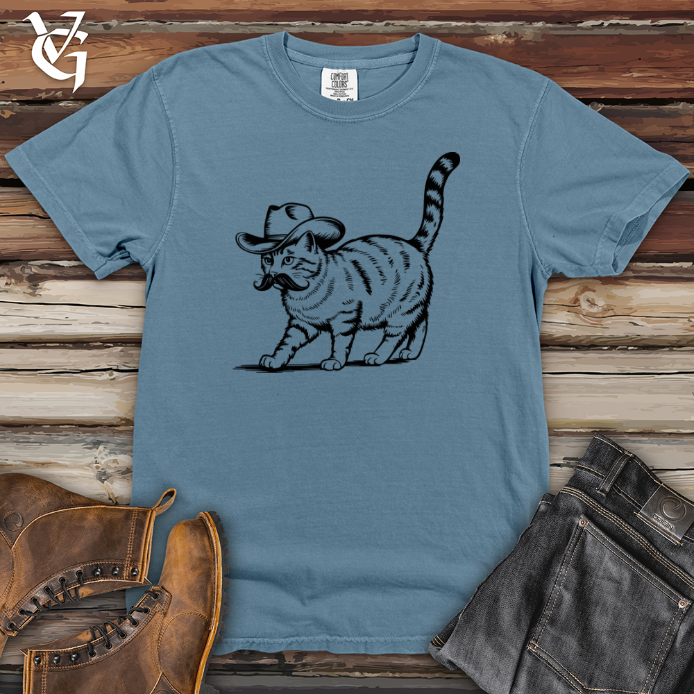 Cowboy Cat Heavy Cotton Comfort Colors Tee