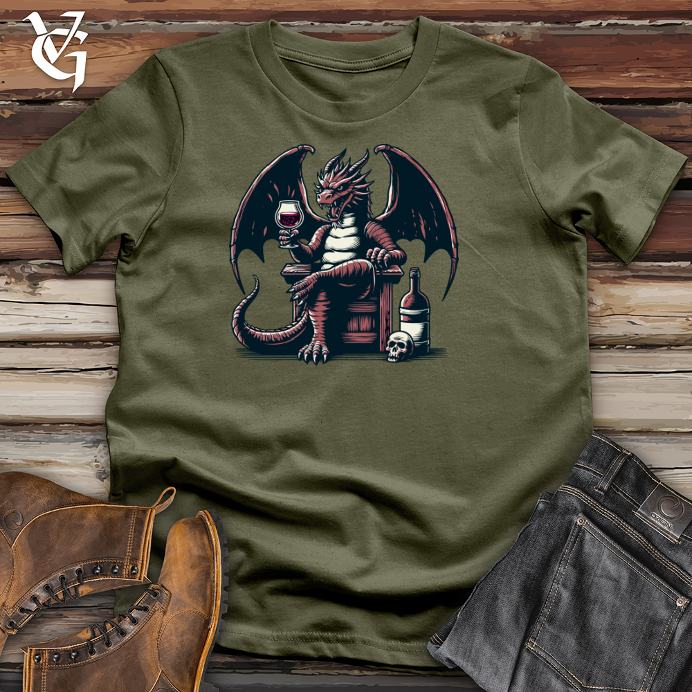 Dragon With Wine Cotton Tee