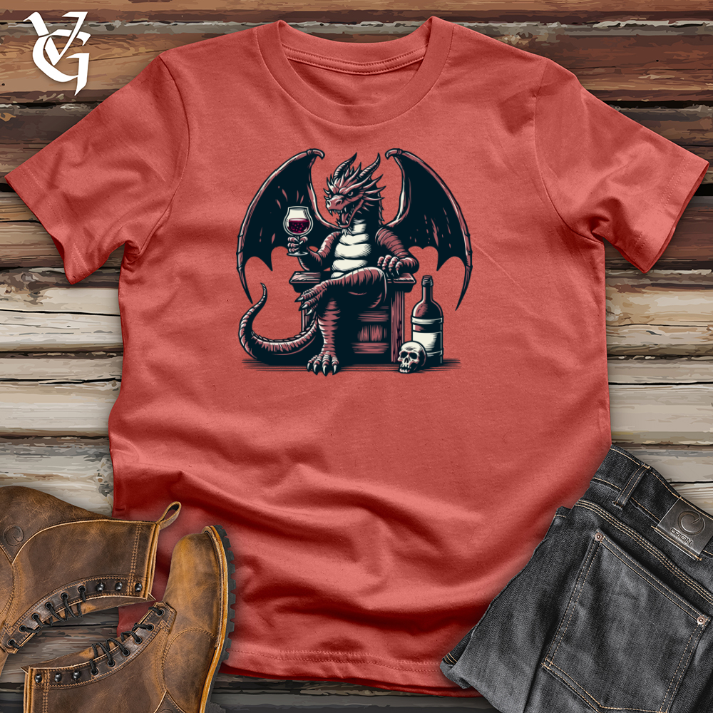 Dragon With Wine Cotton Tee