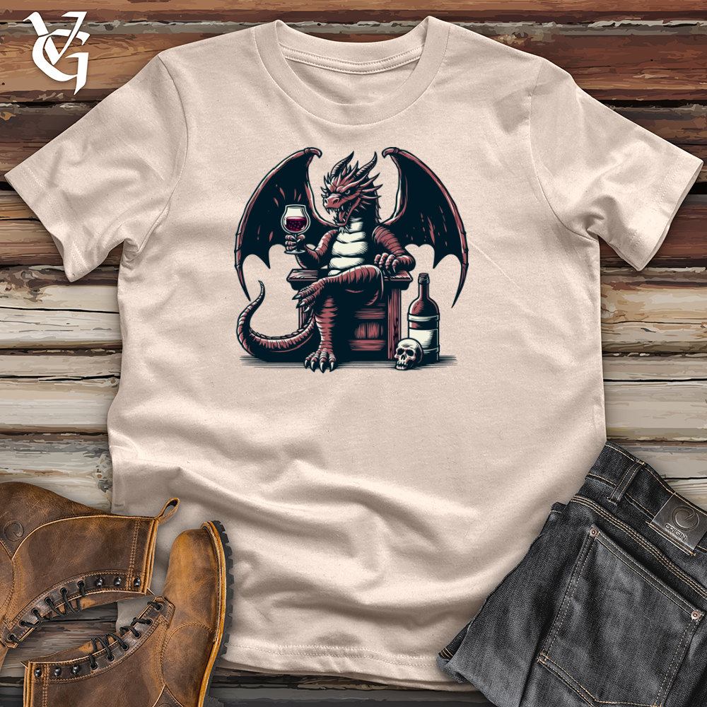 Dragon With Wine Cotton Tee