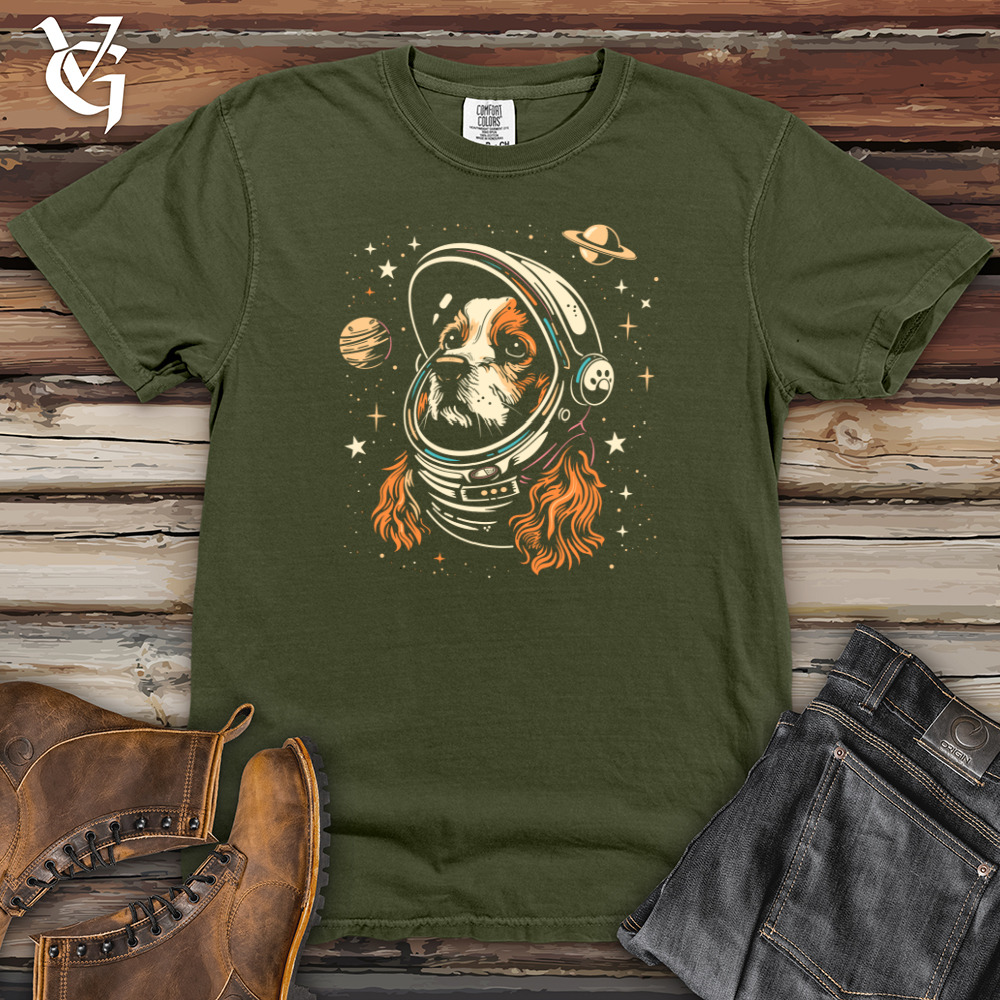 Cosmic Cocker Astronaut Heavy Cotton Comfort Colors Tee
