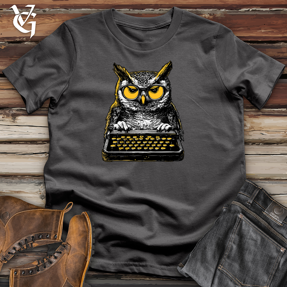 Owl Typewriter Softstyle Tee