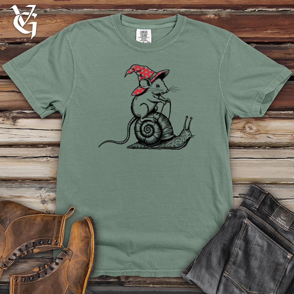 Rat Riding Snail Heavy Cotton Comfort Colors Tee