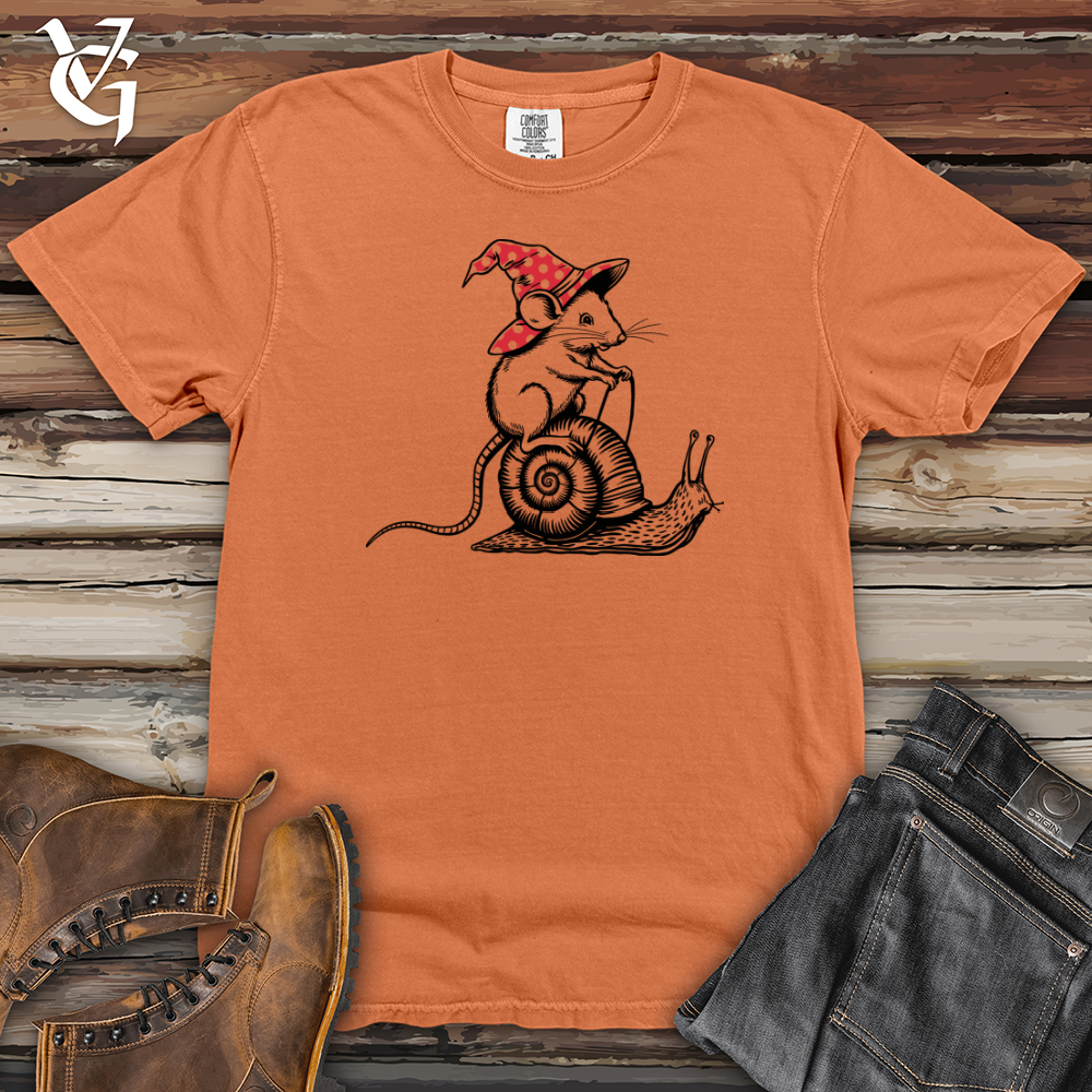 Rat Riding Snail Heavy Cotton Comfort Colors Tee
