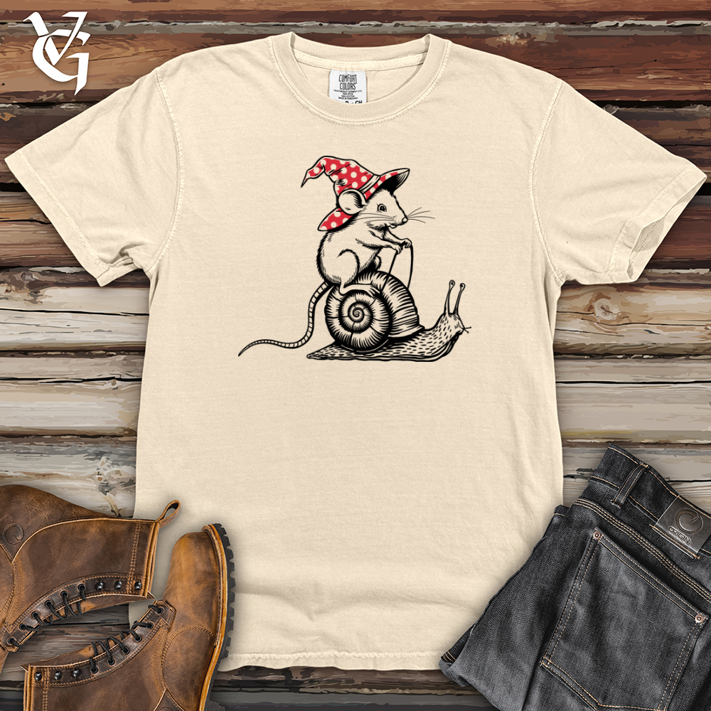 Rat Riding Snail Heavy Cotton Comfort Colors Tee