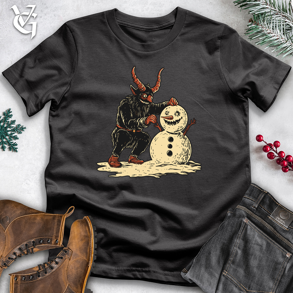 Krampus Snowman Cotton Tee