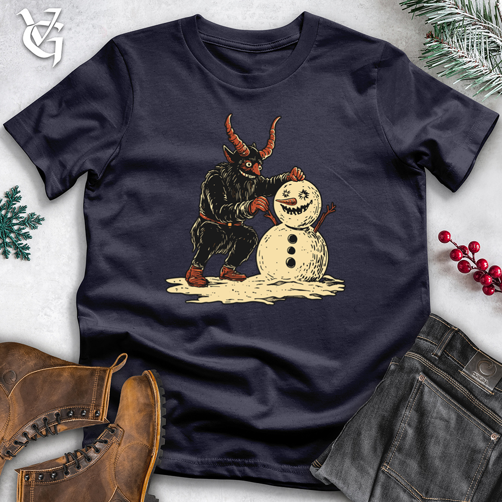 Krampus Snowman Cotton Tee