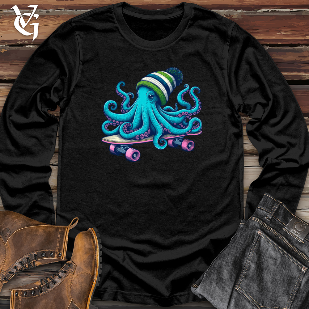 Blue Octopus Long Sleeve