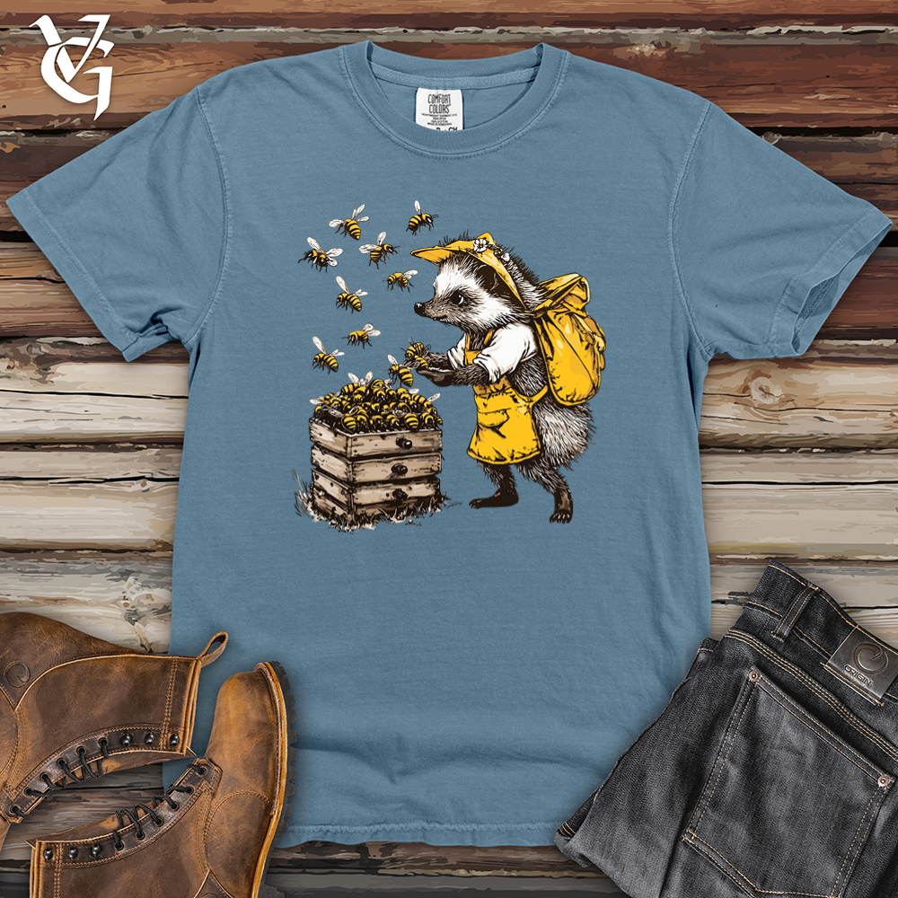 Hedgehog and Honey Bee Heavy Cotton Comfort Colors Tee